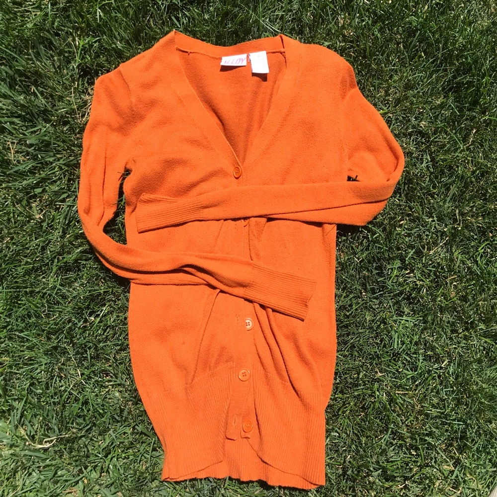 ❤️4 FOR $10 SALE❤️ Orange Cardigan